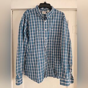 Dockers Men's Blue Plaid Shirt